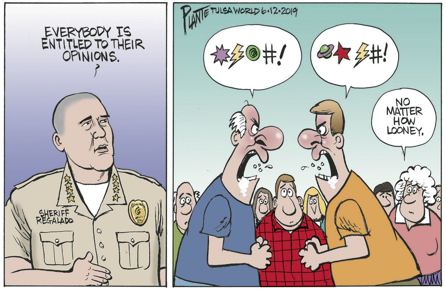 Bruce Plante Cartoon: Sheriff Regalado and 287g